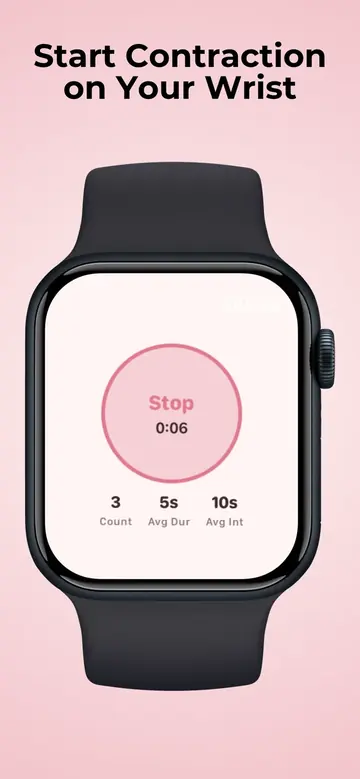 Apple Watch contraction timer