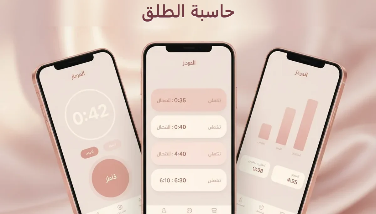حاسبة الطلق المجانية لتوقيت تقلصات الولادة على الهاتف والساعة
