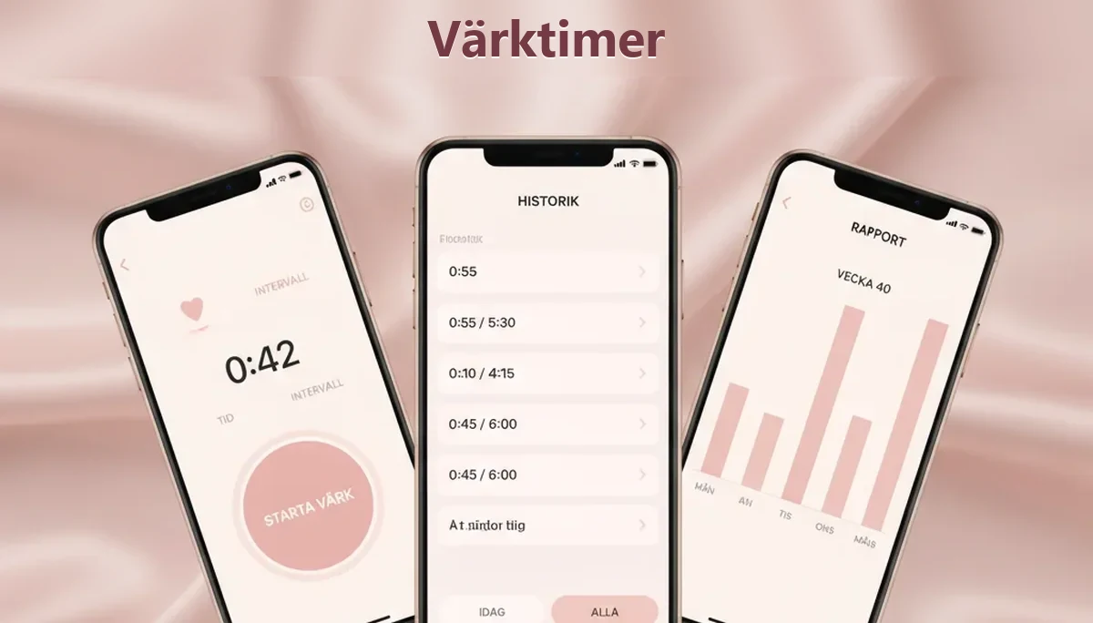 Värktimer som mäter värkarnas längd och frekvens